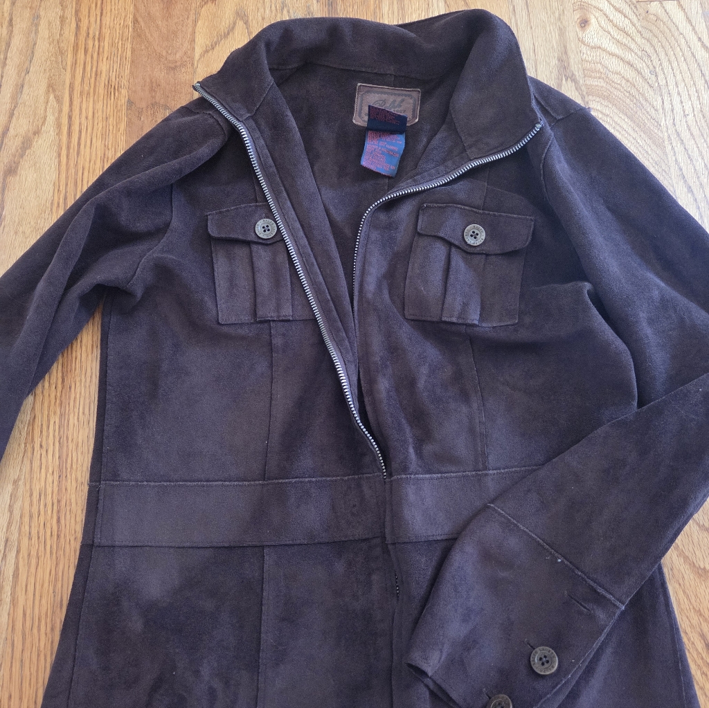Vintage 1967 Ralph Lauren Womens Suede Brown Jacket